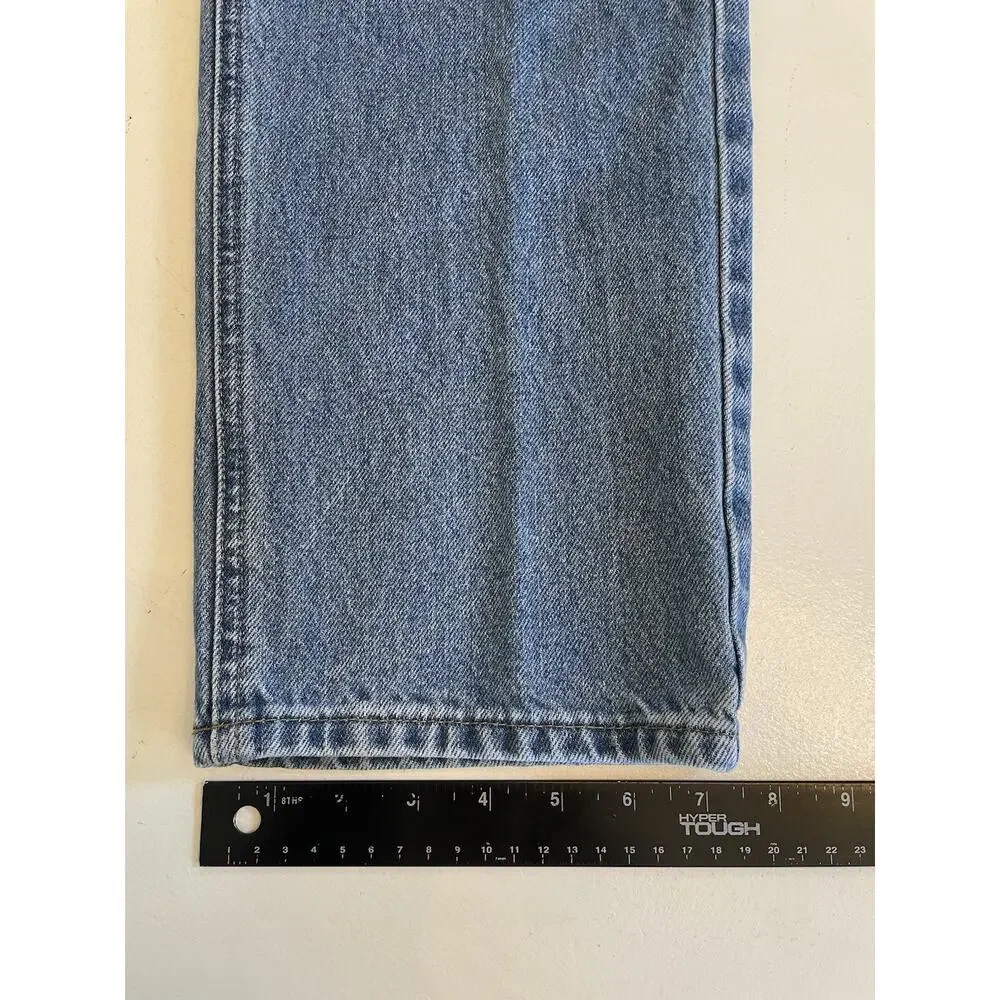 Men Carhartt B18 STW Med Wash Denim Blue Jeans 38 x 36 (Fit: 37 x 35) Straight